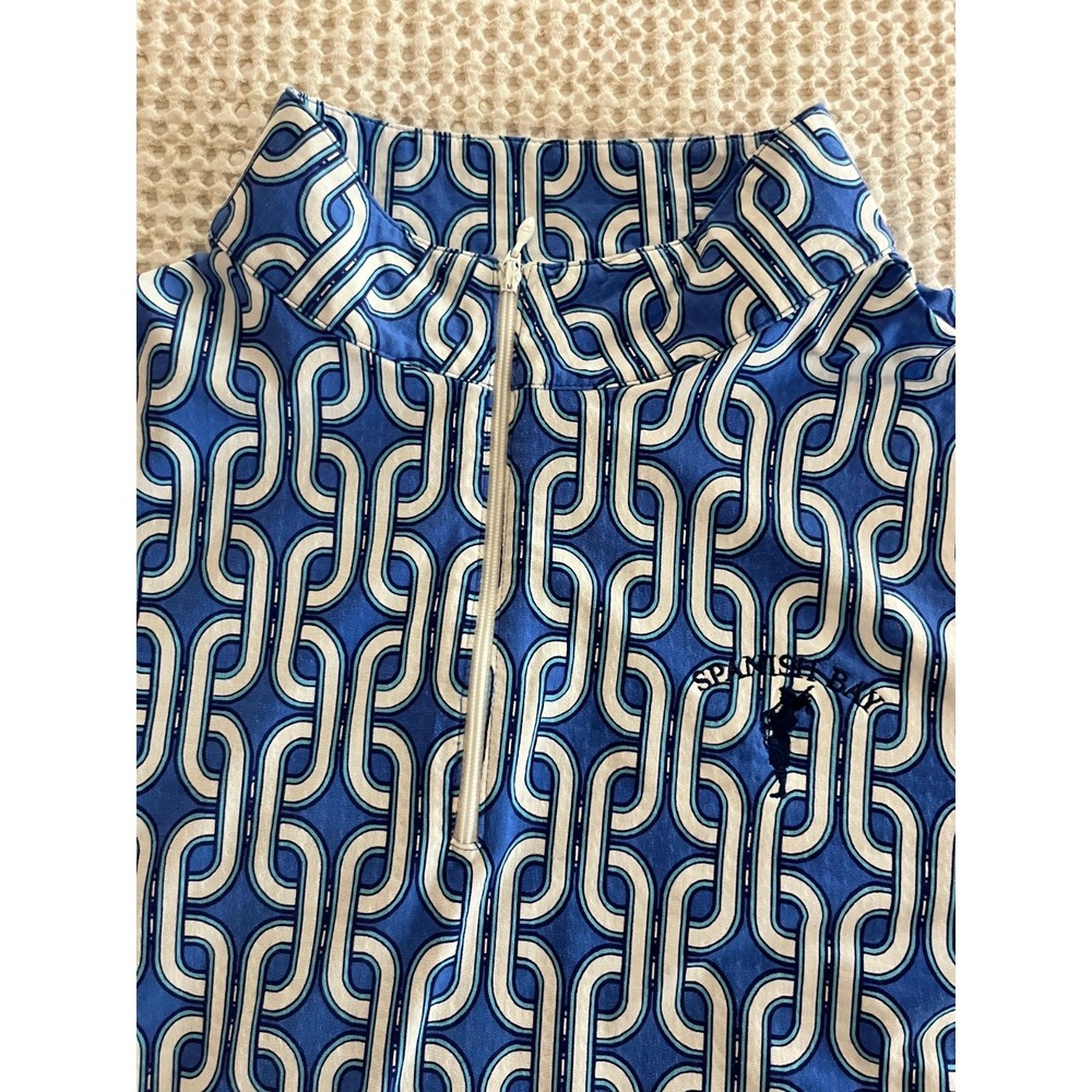 Ibkul Andrea Full Zip Golf Jacket XL Royal Blue white Long Sleeve SPANISH BAY - Picture 7 of 14